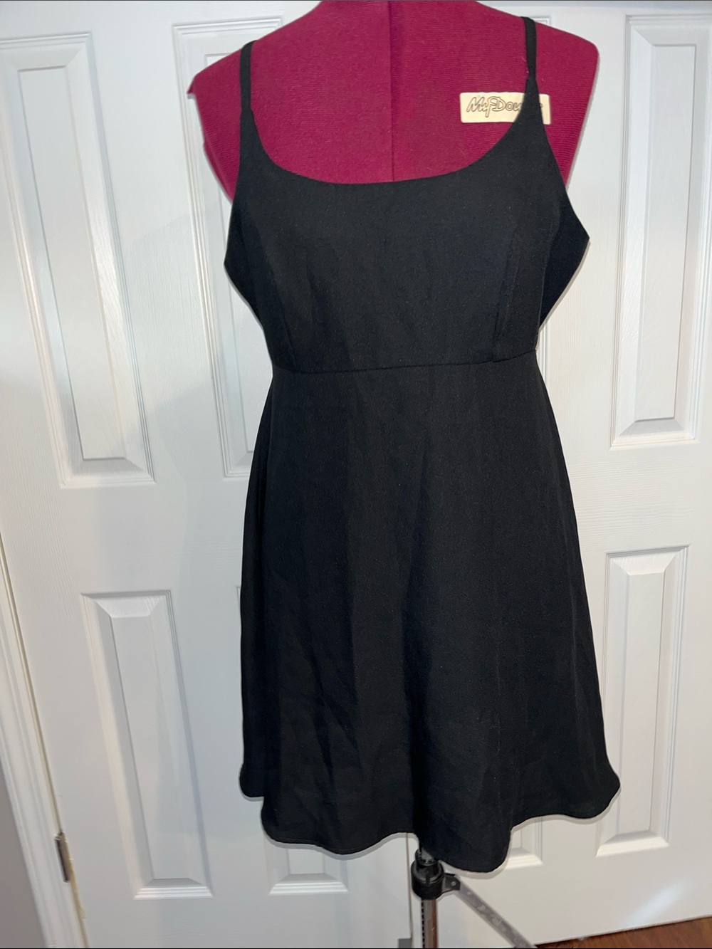 Classic Black Spaghetti-Strap Dress